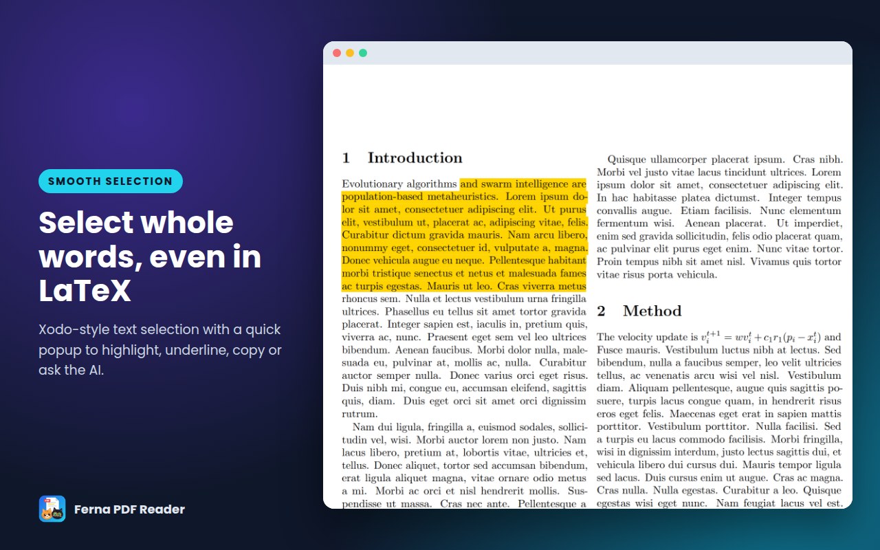 Highlighted text in a two-column paper